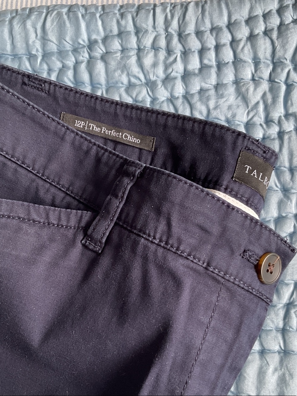 Talbots Navy Women's The Perfect Chino Trousers